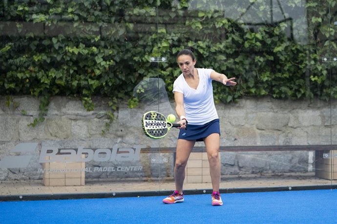 Archivo - La argentina Virginia Riera, uno de los nuevos fichajes del Team Babolat de pádel.