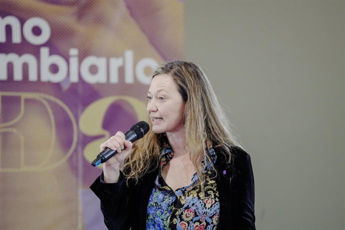 La delegada del Gobierno contra la Violencia de Género, Victoria Rosell, interviene en el acto 'Feminismo para cambiarlo todo' (Imagen de archivo)