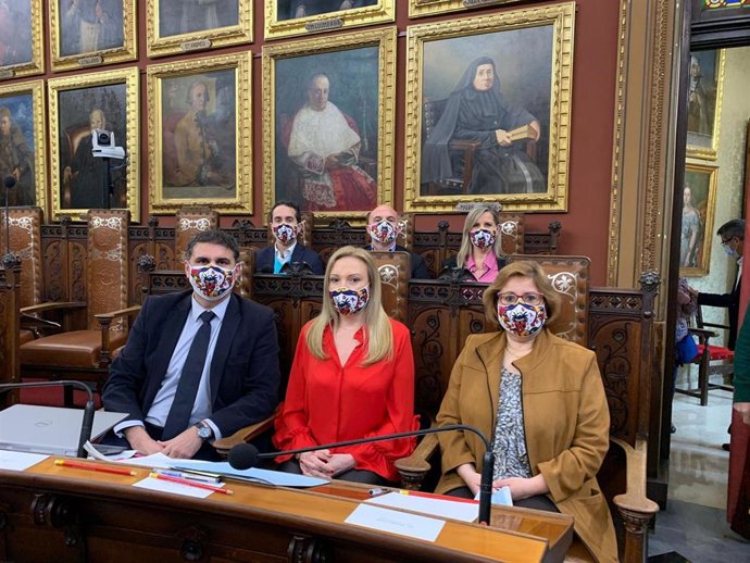 El Grupo Municipal del PP en el Ayuntamiento de Palma.
