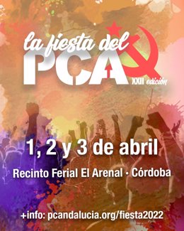 Cartel de la XXII Fiesta del PCA.