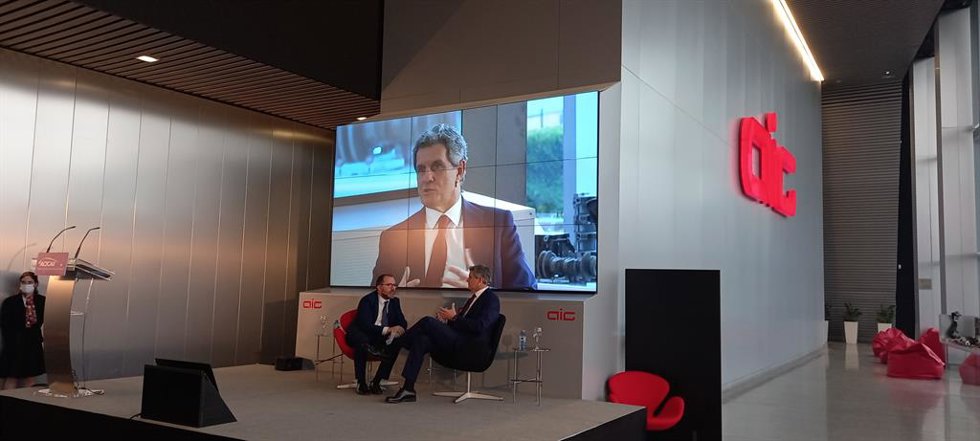 El presidente de la Asociación Española de Proveedores de Automoción (Sernauto) y de Gestamp, Francisco Riberas, en un encuentro en el AIC