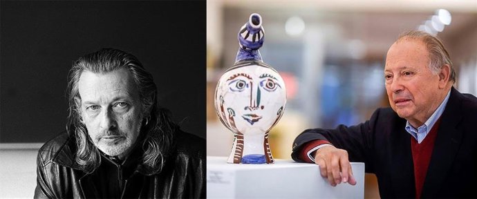 El fotógrafo Manel Esclusa (Vic, Barcelona, 1952) y el galerista Joan Gaspar (Barcelona, 1941-2020)