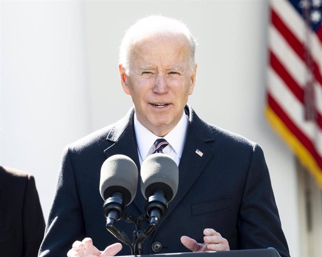 29 March 2022, US, Washington: US President Joe Biden speaks at the signing of the Emmett Till Antilynching Act. Photo: Michael Brochstein/ZUMA Press Wire/dpa
