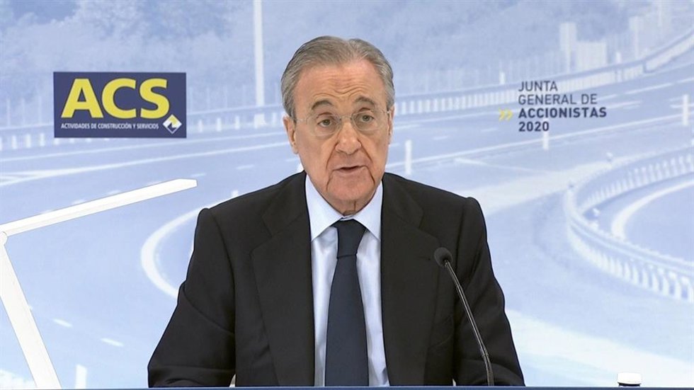Archivo - El presidente de ACS, Florentino Pérez
