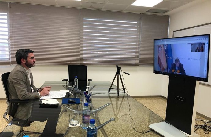 El consejero de Agua, Agricultura, Ganadería, Pesca y Medio Ambiente, Antonio Luengo, interviene en el Consejo Consultivo de Política Pesquera y Política Agrícola para Asuntos Comunitarios, celebrado por vía telemática