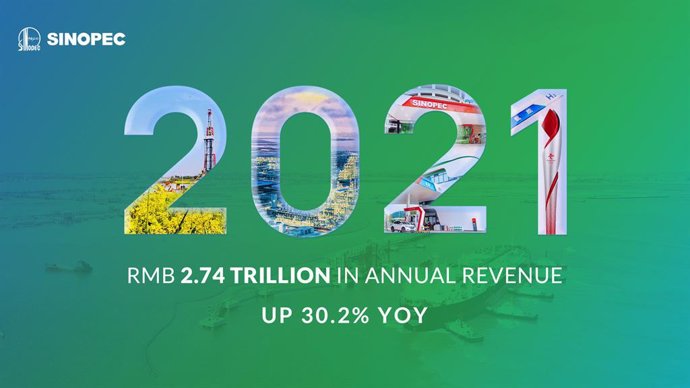 Sinopec hosted its 2021 annual performance conference on Mar.28th, reporting its 2021 turnover and other operating income was CNY 2.74 trillion (USD 431.50 billion), with profit attributable to shareholders of the company reaching CNY 71.975 billion (US