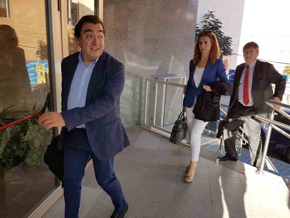 Archivo - El exalcalde de Puertollano, Joaquín Hermoso Murillo, a su llegada a la Audiencia Provincial de Ciudad Real