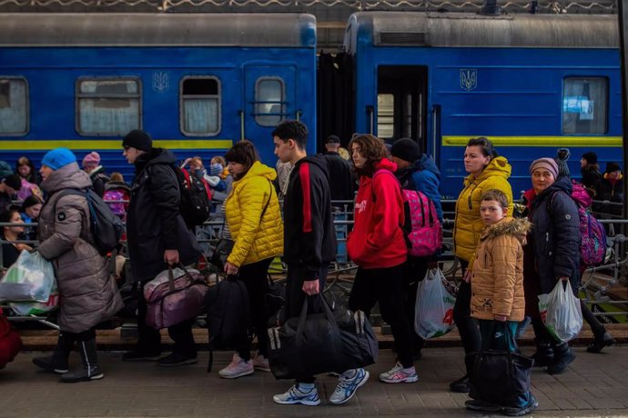 Evacuación de civiles en Ucrania