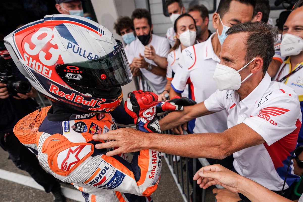 Marc Márquez, “disgusted,” says he’ll “run” as soon as “he sees” what’s going on