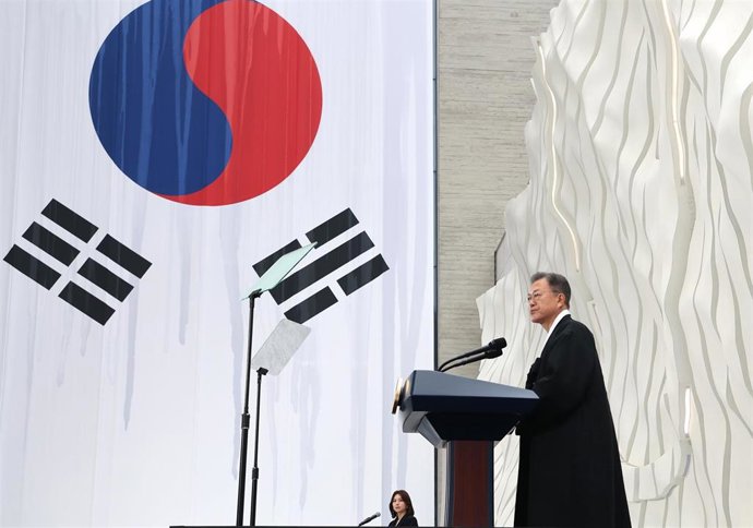 Archivo - El presidente de Corea del Sur, Moon Jae In