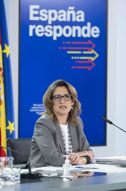 La vicepresidenta tercera y ministra para la Transición Ecológica y el Reto Demográfico, Teresa Ribera