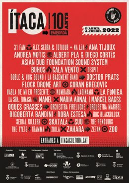 Cartel del Festival Ítaca 2022 (Girona)