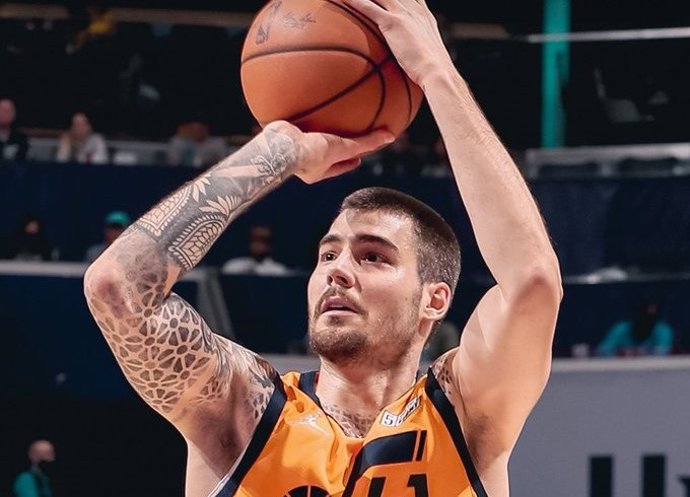 El alero español Juancho Hernangómez con Utah Jazz.