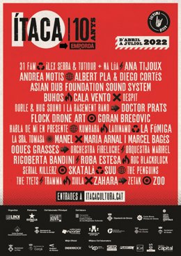 Cartell del Festival Ítaca 2022 (Girona)