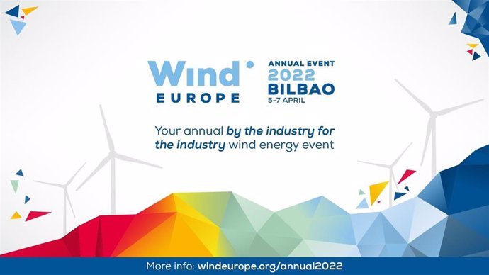 Cartel feria WindEurope de energías marinas