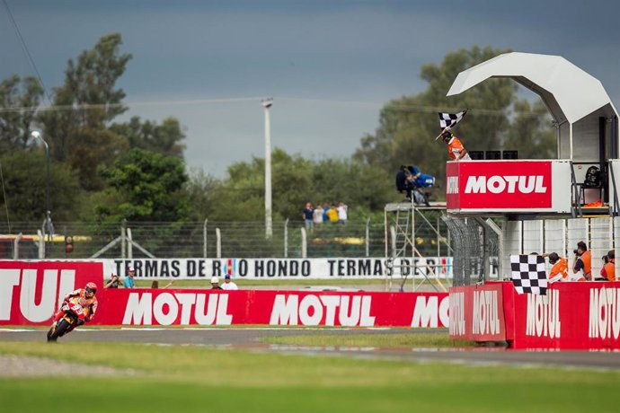 Archivo - Imagen del circuito de Termas de Río Hondo en la carrera de MotoGP de 2019