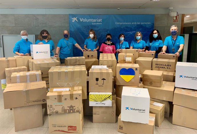 Archivo - La iniciativa solidaria de CaixaBank a favor de Ucrania.