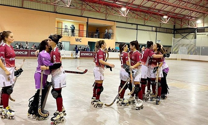 Las fragatinas, tras su victoria frente al CP Alcorcón