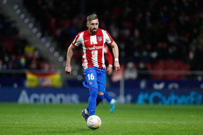 Héctor Herrera en un partido con el Atlético de Madrid