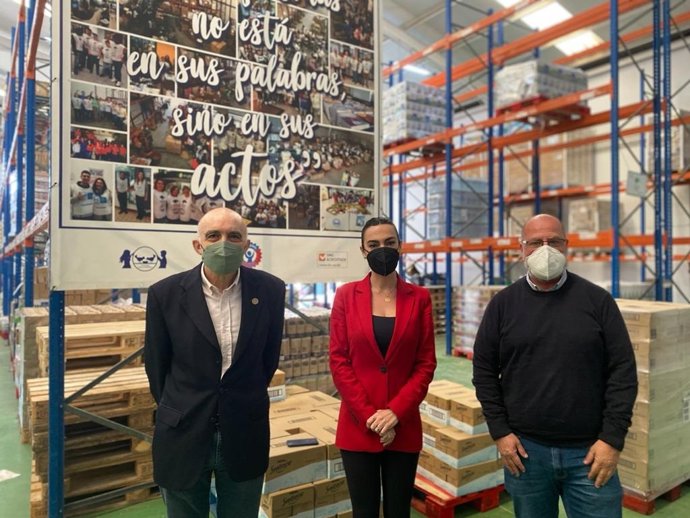 La parlamentaria de Ciudadanos Teresa Pardo en Bancosol