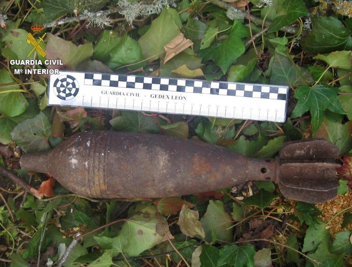 Artefacto destruido recientemente en la provincia de León.