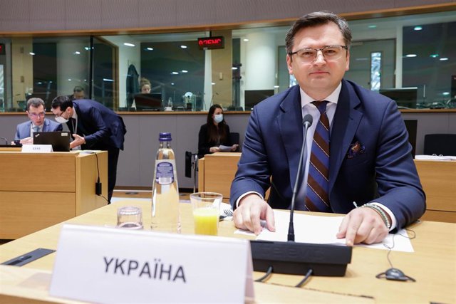 Archivo - El ministro de Exteriores de Ucrania, Dimitro Kuleba.