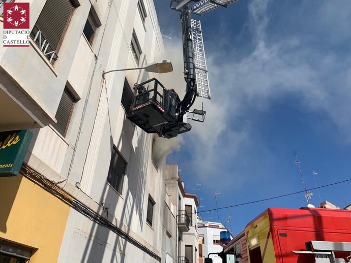 Incendio en una vivienda de Onda