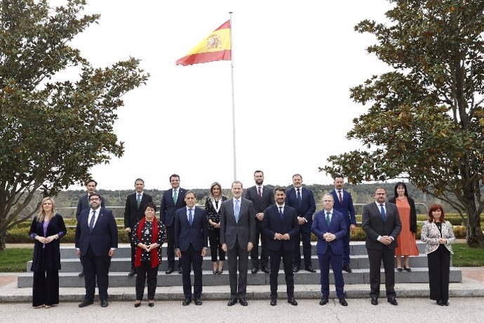 El Rey recibe en audiencia a los miembros de la Asamblea del Grupo de Ciudades Patrimonio de la Humanidad.