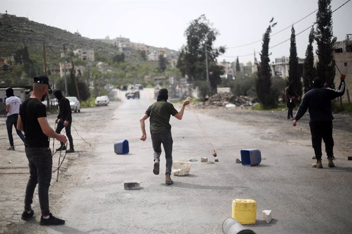 Protestas palestinas en la localidad de Beita, en Cisjordania