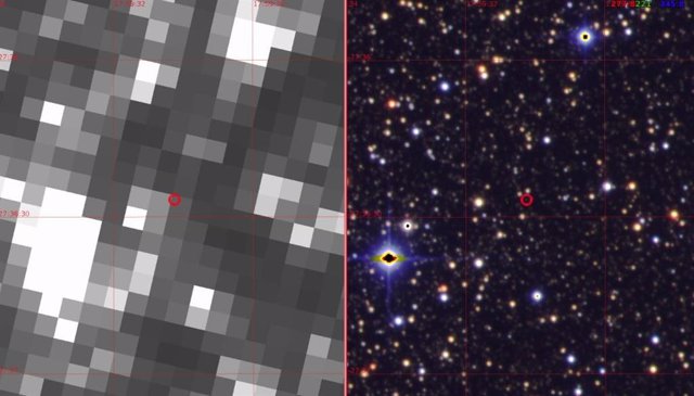 Ubicación del exoplaneta gemelo de Júpiter K2-2016-BLG-0005Lb