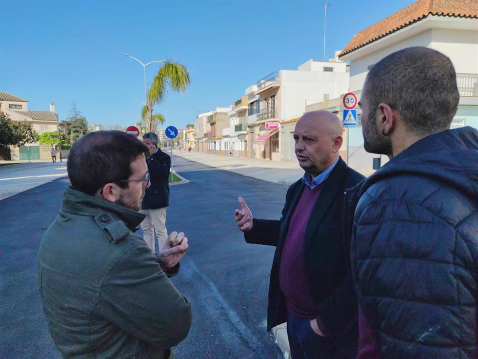 Visita a las obras de la calle Tajo