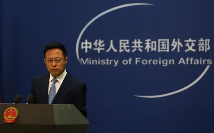 Archivo - El portavoz del Ministerio de Asuntos Exteriores chino, Zhao Lijian