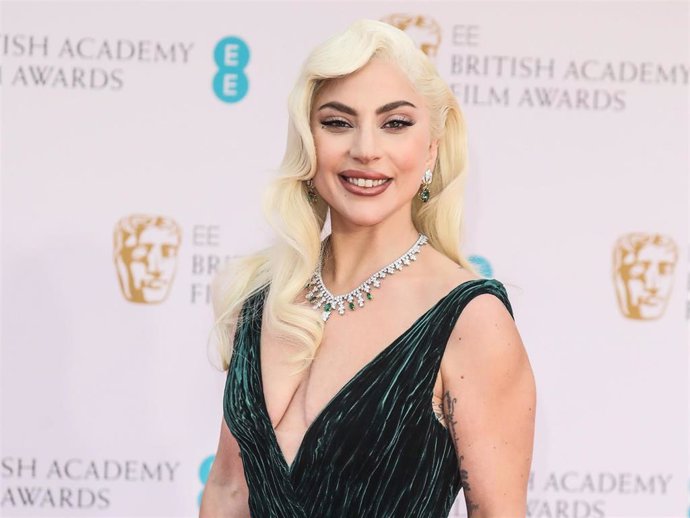 Lady Gaga seen arriving for the British Academy Film Awards 2022 (BAFTAs) at the Royal Albert Hall in London.