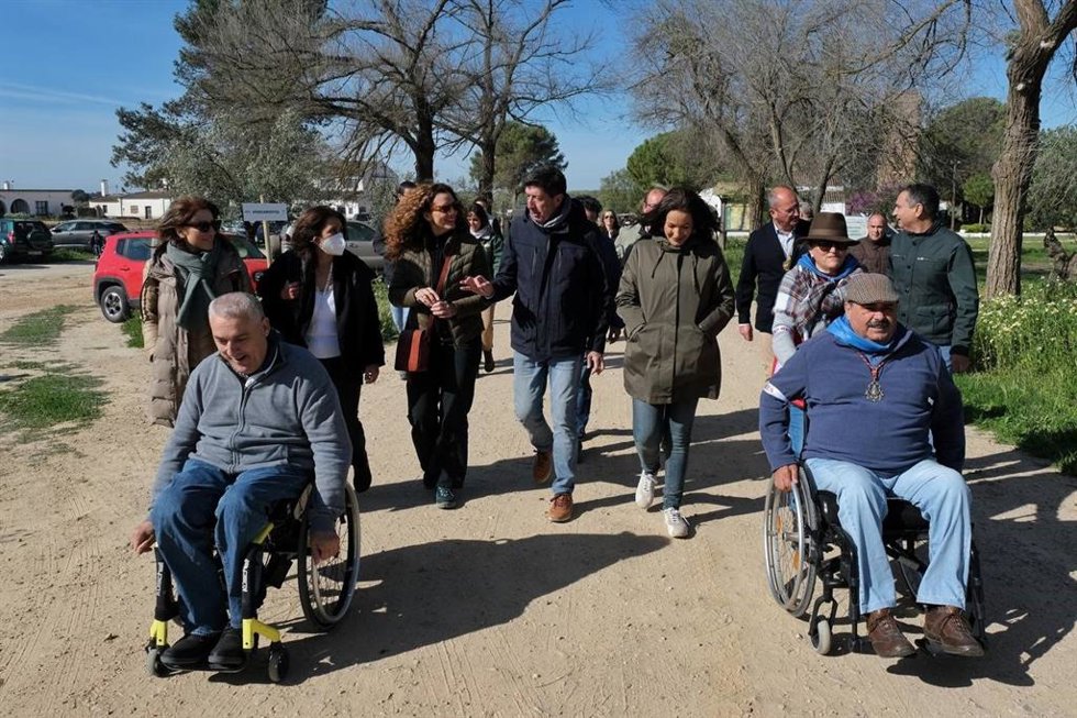 El vicepresidente de la Junta y consejero de Turismo, Regeneración, Justicia y Administración Local, Juan Marín, en la primera edición del Camino de la Diversidad.