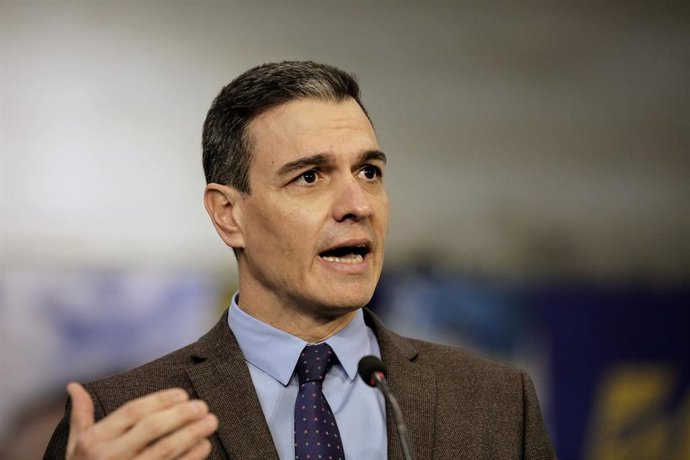 El presidente del Gobierno, Pedro Sánchez,