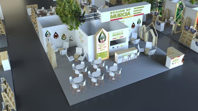 Stand institucional de la Región de Murcia para la Feria Fruit Logística de Berlín