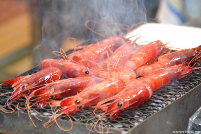 Archivo - La gamba roja de Dénia será la gran protagonista de todos los platos