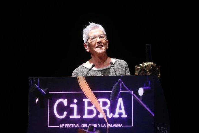 Archivo - Foto de archivo de Maixabel Lasa en la clausura del festival de cine Cibra de Toledo el pasado 21 de noviembre de 2021.
