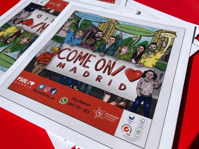 Propuestas socialistas para los jóvenes madrileños en formato cómic