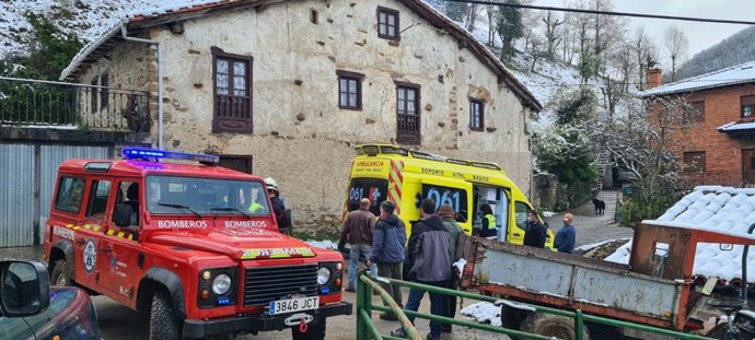 Rescate a un hombre tras un accidente en quad