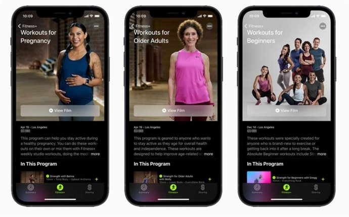 Apple Fitness+ introduce rutinas de ejercicio