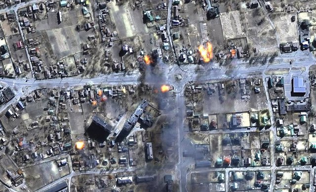 Imatge satel·litària de la ciutat de Txerníhiv 