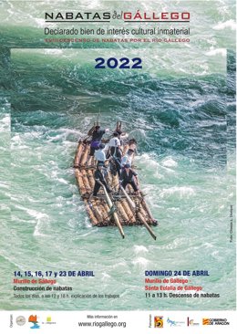 Cartel del XVIII Descenso de Nabatas por el río Gállego