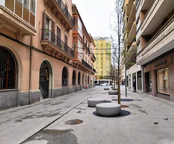 Peatonalización de la calle Costa i Llobera en Palma de Mallorca