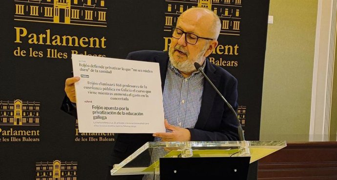 El portavoz de MÉS per Mallorca en el Parlament, Miquel Ensenyat.