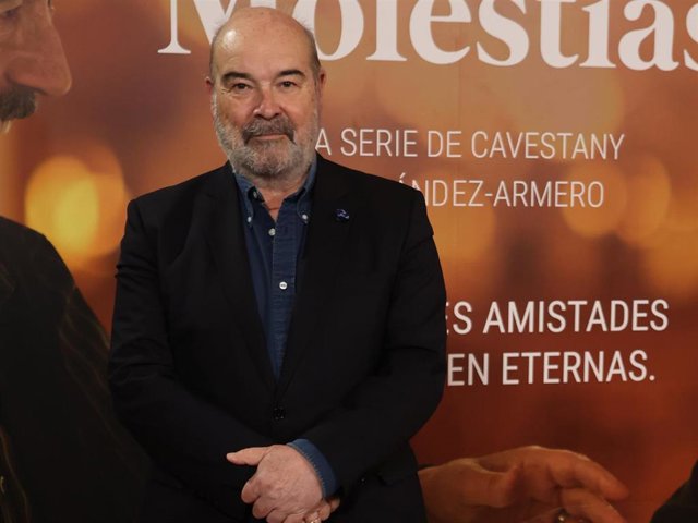 Antonio Resines, en la presentación de su nueva serie,  'Sentimos las molestias'