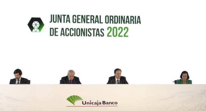 Junta general ordinaria de accionistas de Unicaja Banco, celebrada en Málaga el 31 de marzo de 2022.