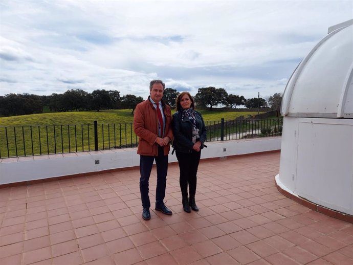 El delegado territorial de Turismo de la Junta en Córdoba, Ángel Pimentel, visita Cardeña.