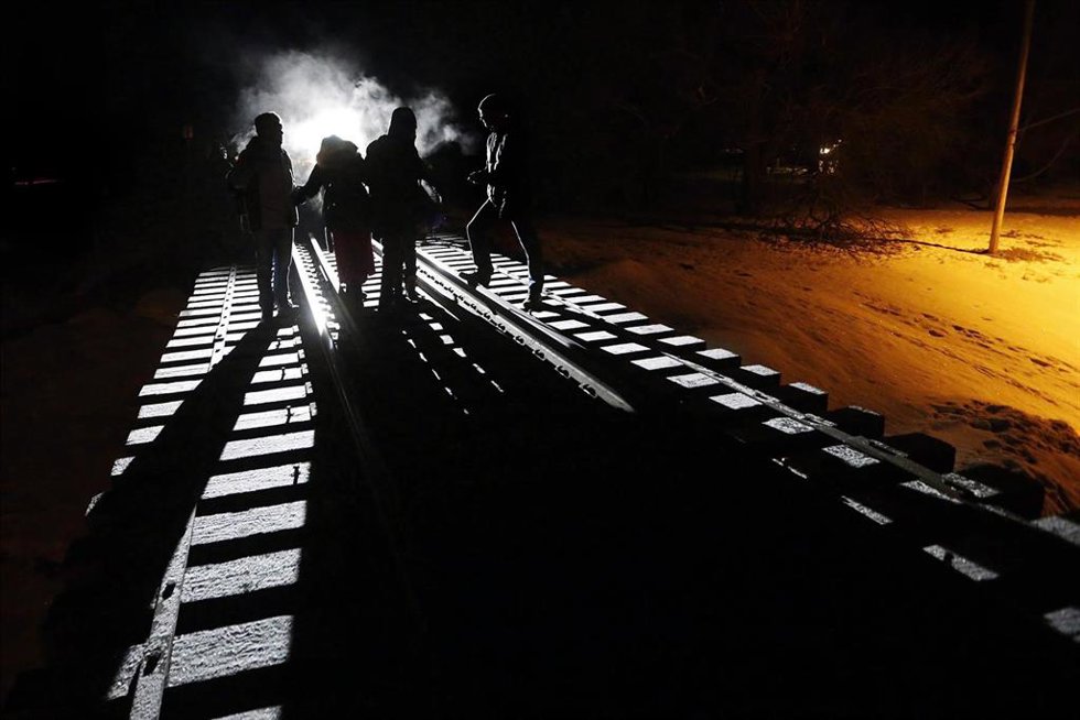 Migrantes somalíes en Emerson, Canadá