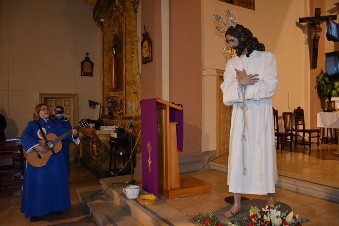 La Cofradía de Nuestra Señora de la Merced de Barbastro cuenta con un nuevo paso de Nuestro Padre Jesús Cautivo.